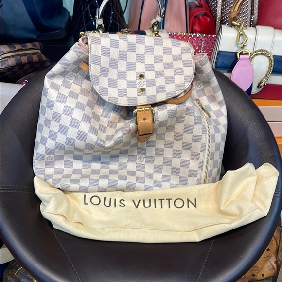 Louis Vuitton Damier azure Backpack - White - Picture 1 of 1